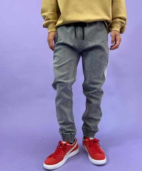 ANTIBAL（アンティバル）の「ANTIBALLISTIC/アンティバル　デニムジョガー ラインパンツ 212AN1LP029（デニムパンツ・メンズ・ネイビー/ブラック/グレー/ブルー・M/L/S）」の8枚目の写真