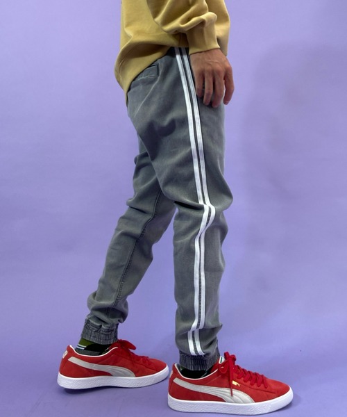 ANTIBAL（アンティバル）の「ANTIBALLISTIC/アンティバル　デニムジョガー ラインパンツ 212AN1LP029（デニムパンツ・メンズ・ネイビー/ブラック/グレー/ブルー・M/L/S）」の9枚目の写真