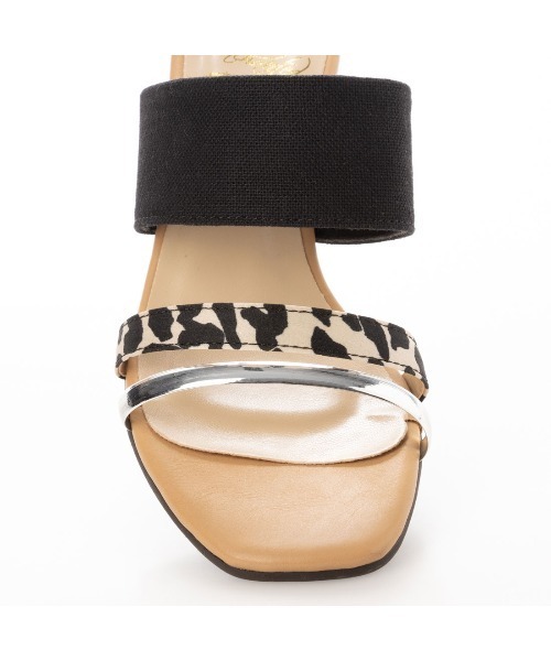 enchanted prima(エンチャンテッドプリマ)の「バイカラーストラップウエッジミュールサンダル(サンダル・レディース・ブルー/ブラックミックス/パイソン・LL/S/M/L)」の22枚目の写真