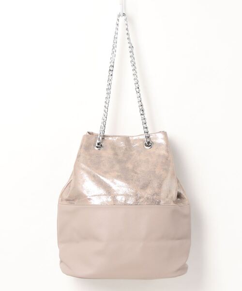 ground green store（グラウンドグリーンストア）の「YV / 098# / 2wayチェーントートバッグ（トートバッグ・レディース・ベージュ/カーキ/ホワイト・FREE）」の4枚目の写真