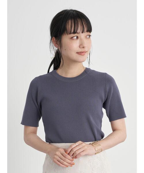 earth music&ecology（アースミュージックアンドエコロジー）の「スタイリッシュニットTシャツ ＊（ニット/セーター・レディース・アイボリー/モカ/ロイヤルブルー/ミント・FREE）」の8枚目の写真