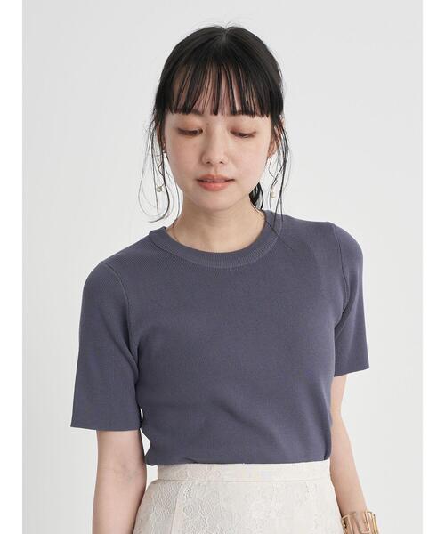 earth music&ecology（アースミュージックアンドエコロジー）の「スタイリッシュニットTシャツ ＊（ニット/セーター・レディース・アイボリー/モカ/ロイヤルブルー/ミント・FREE）」の10枚目の写真