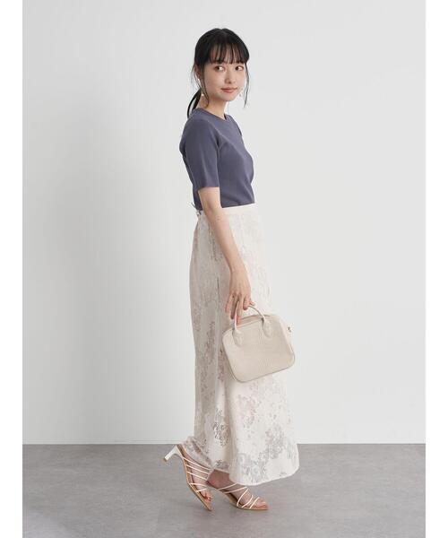 earth music&ecology（アースミュージックアンドエコロジー）の「スタイリッシュニットTシャツ ＊（ニット/セーター・レディース・アイボリー/モカ/ロイヤルブルー/ミント・FREE）」の16枚目の写真