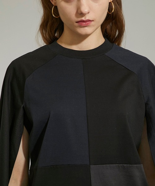 TOGA PULLA(トーガ プルラ)の「【TOGA PULLA(トーガプルラ)】シルケットジャージートップス TP12-JK234(Tシャツ/カットソー・レディース・ホワイト/ブラック・36/38)」の20枚目の写真