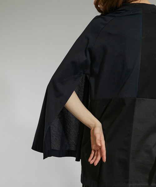 TOGA PULLA(トーガ プルラ)の「【TOGA PULLA(トーガプルラ)】シルケットジャージートップス TP12-JK234(Tシャツ/カットソー・レディース・ホワイト/ブラック・36/38)」の8枚目の写真