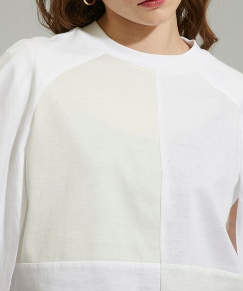 TOGA PULLA(トーガ プルラ)の「【TOGA PULLA(トーガプルラ)】シルケットジャージートップス TP12-JK234(Tシャツ/カットソー・レディース・ホワイト/ブラック・36/38)」の22枚目の写真