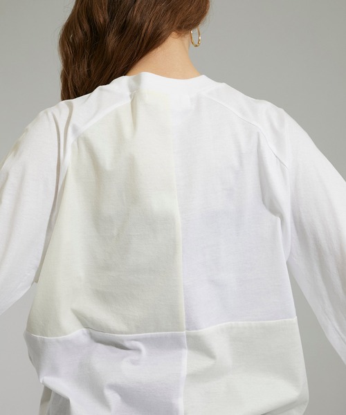 TOGA PULLA(トーガ プルラ)の「【TOGA PULLA(トーガプルラ)】シルケットジャージートップス TP12-JK234(Tシャツ/カットソー・レディース・ホワイト/ブラック・36/38)」の16枚目の写真