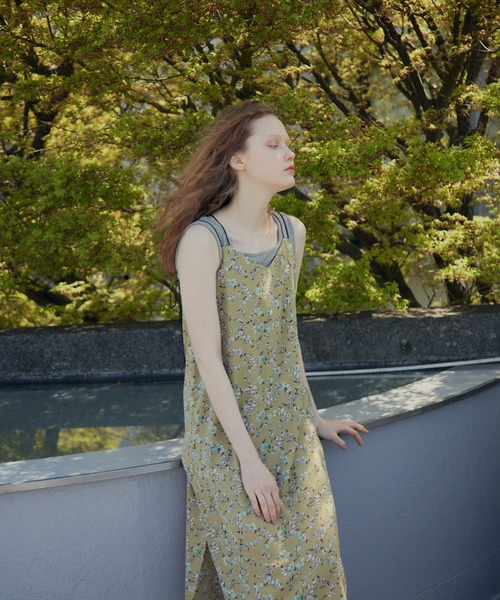 idem（イデム）の「flower camisole onepiece/フラワーキャミソールワンピース（ワンピース・レディース・イエロー/ブラウン・FREE）」の18枚目の写真