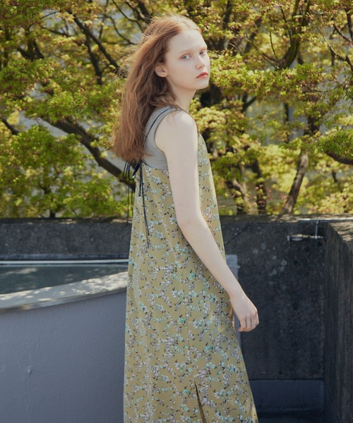idem（イデム）の「flower camisole onepiece/フラワーキャミソールワンピース（ワンピース・レディース・イエロー/ブラウン・FREE）」の19枚目の写真