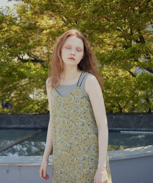 idem（イデム）の「flower camisole onepiece/フラワーキャミソールワンピース（ワンピース・レディース・イエロー/ブラウン・FREE）」の20枚目の写真