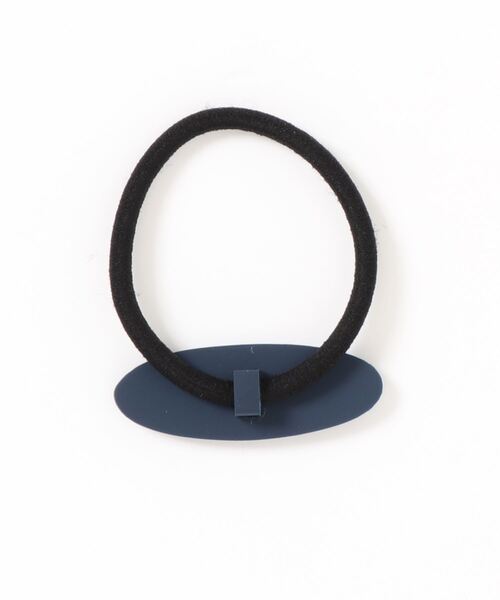agnes b.（アニエスベー）の「GW06 E ELASTIQUE ロゴヘアアクセサリー（ヘアゴム・キッズ・ネイビー・UNI）」の2枚目の写真