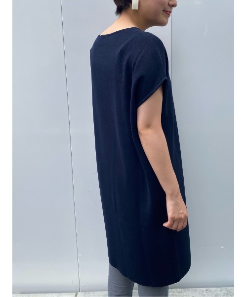 BEARDSLEY(ビアズリー)の「フレンチニットワンピース(ワンピース・レディース・ネイビー/グリーン系その他2・FREE)」の1枚目の写真