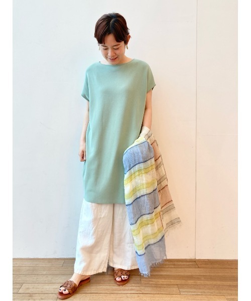 BEARDSLEY(ビアズリー)の「フレンチニットワンピース(ワンピース・レディース・ネイビー/グリーン系その他2・FREE)」の10枚目の写真