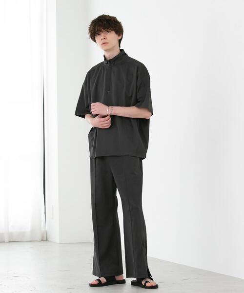 FEELING MADE(フィーリングメイド)の「FEELING MADE ストレッチポンチ ハーフジップ プルオーバー(Tシャツ/カットソー・レディース・オフホワイト/ダークグレー/オリーブ・FREE)」の11枚目の写真