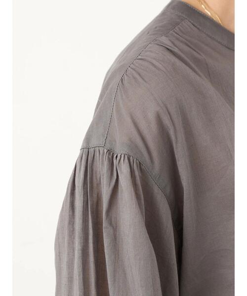 earth music&ecology（アースミュージックアンドエコロジー）の「ギャザーチュニック ＊（Tシャツ/カットソー・レディース・ホワイト系その他2/オレンジ/グレー/オフホワイト・FREE）」の15枚目の写真