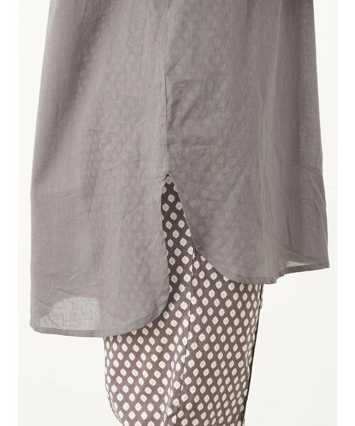 earth music&ecology（アースミュージックアンドエコロジー）の「ギャザーチュニック ＊（Tシャツ/カットソー・レディース・ホワイト系その他2/オレンジ/グレー/オフホワイト・FREE）」の17枚目の写真