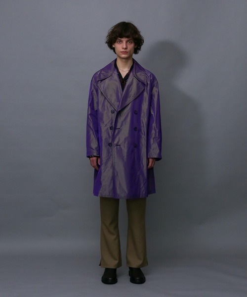 Iroquois(イロコイ)の「NY/E CHAMBRAY BIG P-COAT(ピーコート・メンズ・グリーン系その他/パープル系その他・1/2/3)」の9枚目の写真