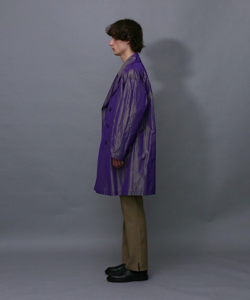 Iroquois(イロコイ)の「NY/E CHAMBRAY BIG P-COAT(ピーコート・メンズ・グリーン系その他/パープル系その他・1/2/3)」の10枚目の写真