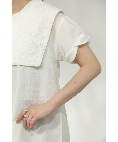 ROSE BUD（ローズバッド）の「襟付きブラウス（シャツ/ブラウス・レディース・ホワイト/ブラック・FREE）」の19枚目の写真