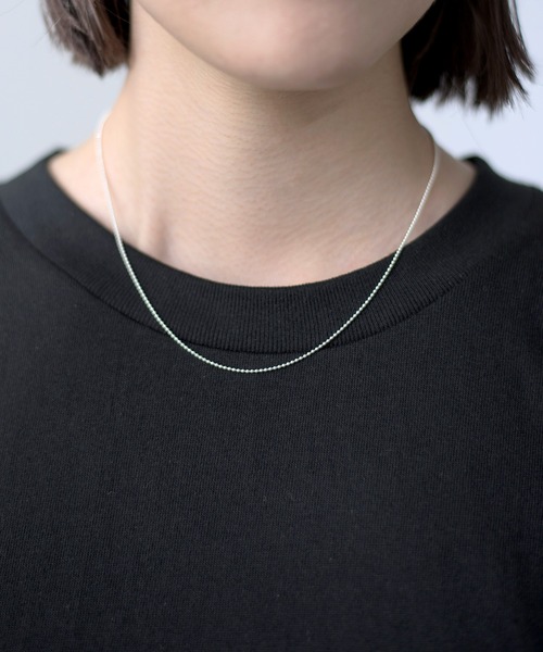 SETUP7（セットアップセブン）の「【SETUP7】シルバーチェーンネックレス　AD-9 SR NKS（ネックレス・レディース・シルバー・FREE）」の4枚目の写真