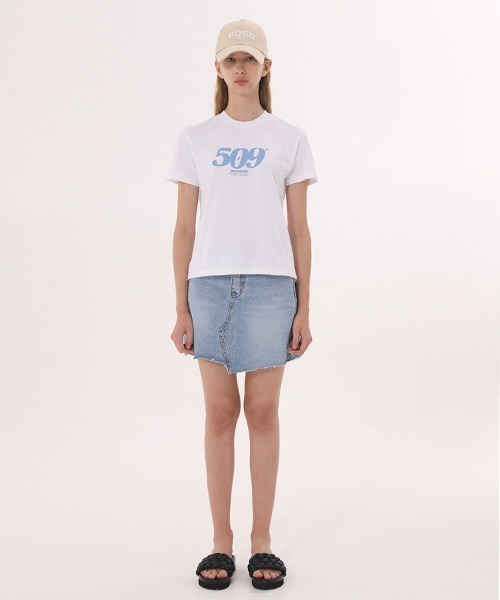 ODD STUDIO(オッドスタジオ)の「【ODD STUDIO】509 REGULAR FIT T-SHIRT / オッドスタジオ 509 レギュラーフィット Tシャツ(Tシャツ/カットソー・レディース・ホワイト/ブラック/イエロー・FREE)」の5枚目の写真