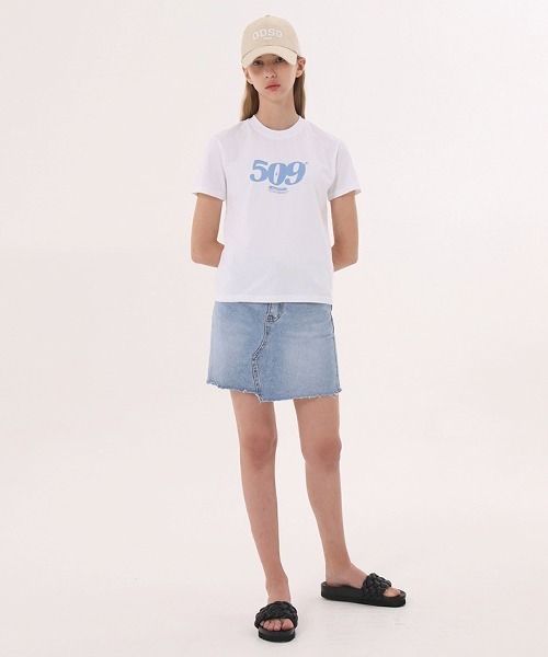ODD STUDIO(オッドスタジオ)の「【ODD STUDIO】509 REGULAR FIT T-SHIRT / オッドスタジオ 509 レギュラーフィット Tシャツ(Tシャツ/カットソー・レディース・ホワイト/ブラック/イエロー・FREE)」の6枚目の写真