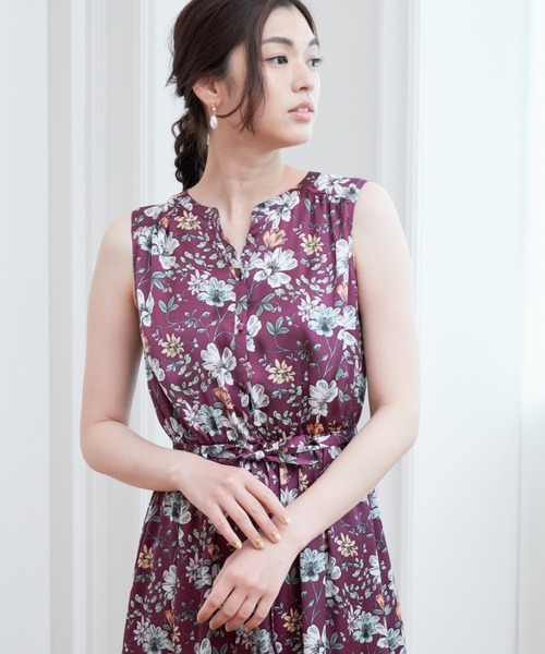 ANAYI（アナイ）の「フラワープリントロングワンピース（ワンピース