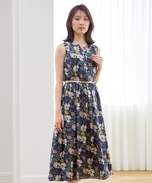 ANAYI（アナイ）の「フラワープリントロングワンピース（ワンピース