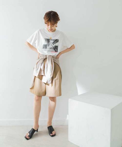 URBAN RESEARCH(アーバンリサーチ)の「オックスハーフパンツ(その他パンツ・レディース・ベージュ/ブラック・36/38)」の22枚目の写真