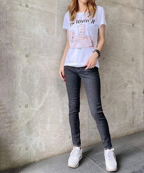 Desert　Rose（デザートローズ）の「【Praia/プライア】ストレッチスキニーデニム（デニムパンツ・レディース・ブラック・MEDIUM/SMALL）」の12枚目の写真