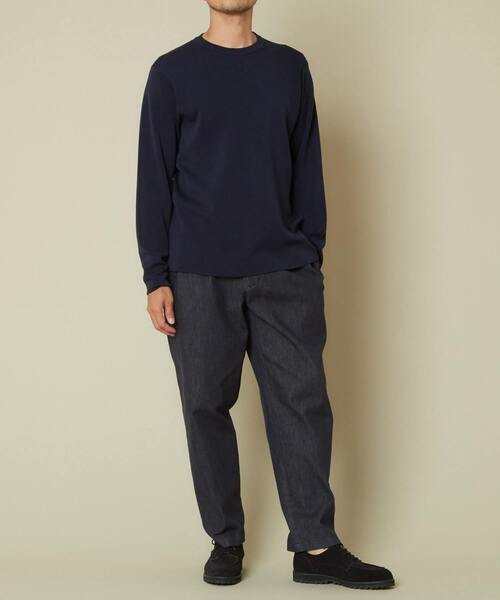 EYE. D WEARing（アイディウェアリング）の「EYE.D WEARing ストレッチデニムワイドテーパードパンツ（デニムパンツ・メンズ・インディゴブルー・2/4/3）」の9枚目の写真
