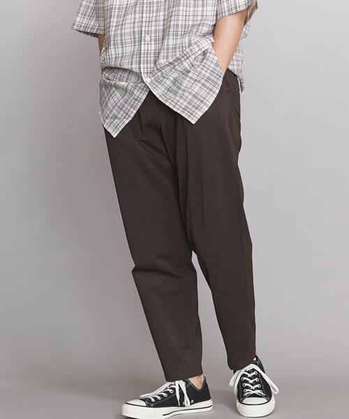 BEAUTY&YOUTH UNITED ARROWS（ビューティーアンドユースユナイテッドアローズ）の「BY TCH カノコ 1P ワイド テーパード アンクルパンツ（その他パンツ・メンズ・ダークブラウン/オリーブ/ダークグレー・SMALL/MEDIUM/LARGE/X-LARGE）」の2枚目の写真