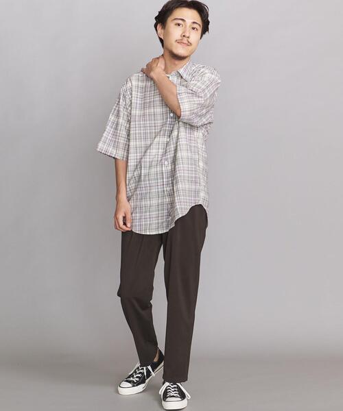 BEAUTY&YOUTH UNITED ARROWS（ビューティーアンドユースユナイテッドアローズ）の「BY TCH カノコ 1P ワイド テーパード アンクルパンツ（その他パンツ・メンズ・ダークブラウン/オリーブ/ダークグレー・SMALL/MEDIUM/LARGE/X-LARGE）」の9枚目の写真