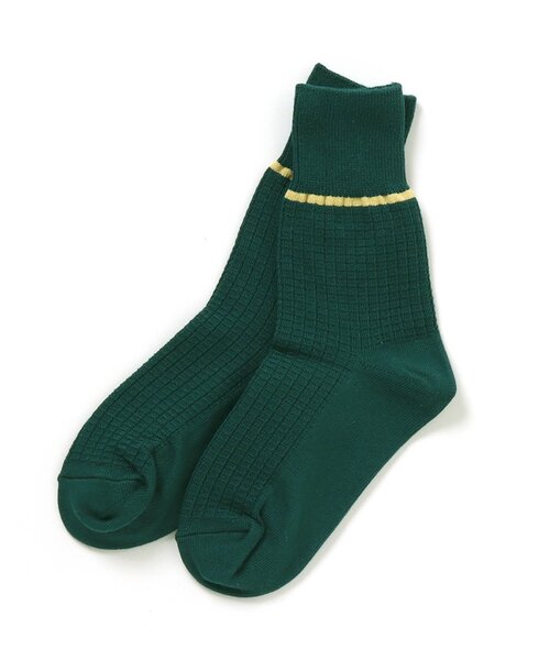 BREEZE(ブリーズ)の「ワッフルソックス(ソックス/靴下・キッズ・ベージュ/オレンジ/グリーン・15 /18/21)」の3枚目の写真