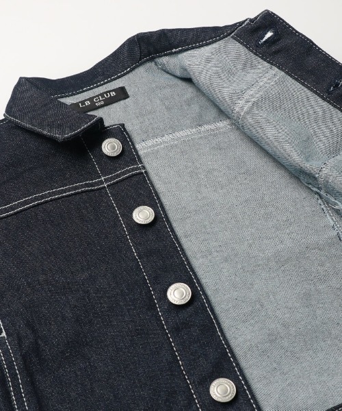 LB CLUB（エルビークラブ）の「ストレッチデニムジャケット（デニムジャケット・キッズ・ネイビー・90/100/110/120/130）」の6枚目の写真
