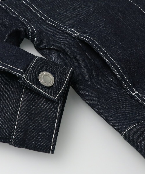 LB CLUB（エルビークラブ）の「ストレッチデニムジャケット（デニムジャケット・キッズ・ネイビー・90/100/110/120/130）」の7枚目の写真