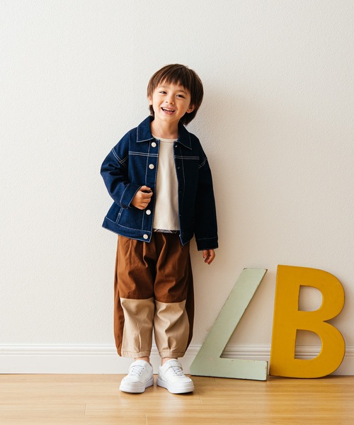 LB CLUB（エルビークラブ）の「ストレッチデニムジャケット（デニムジャケット・キッズ・ネイビー・90/100/110/120/130）」の9枚目の写真
