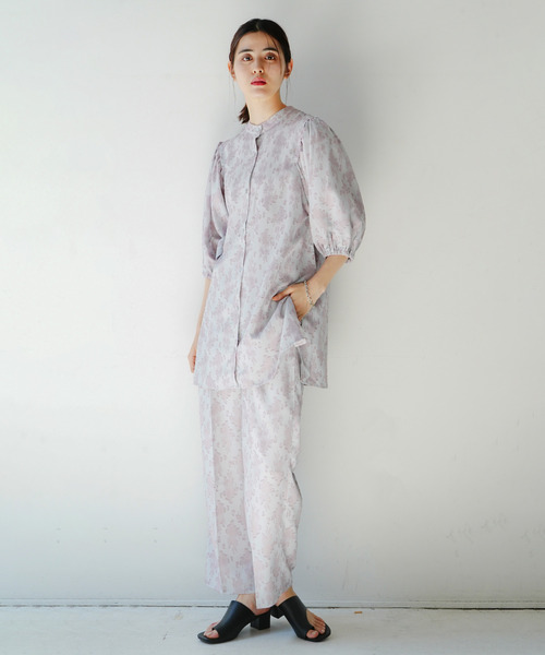 VENCEEXCHANGE（ヴァンスエクスチェンジ）の「ジャカードチュニック（チュニック・レディース・ブルー/ブラック/オフホワイト・M）」の5枚目の写真