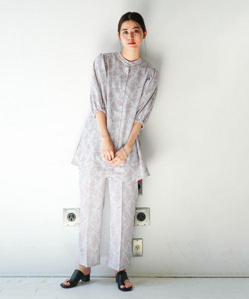 VENCEEXCHANGE（ヴァンスエクスチェンジ）の「ジャカードチュニック（チュニック・レディース・ブルー/ブラック/オフホワイト・M）」の6枚目の写真