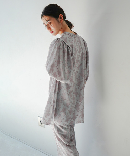 VENCEEXCHANGE（ヴァンスエクスチェンジ）の「ジャカードチュニック（チュニック・レディース・ブルー/ブラック/オフホワイト・M）」の9枚目の写真