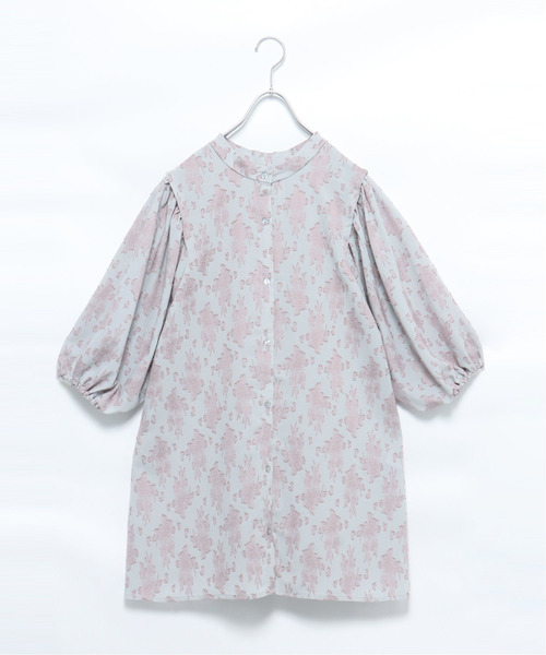 VENCEEXCHANGE（ヴァンスエクスチェンジ）の「ジャカードチュニック（チュニック・レディース・ブルー/ブラック/オフホワイト・M）」の11枚目の写真