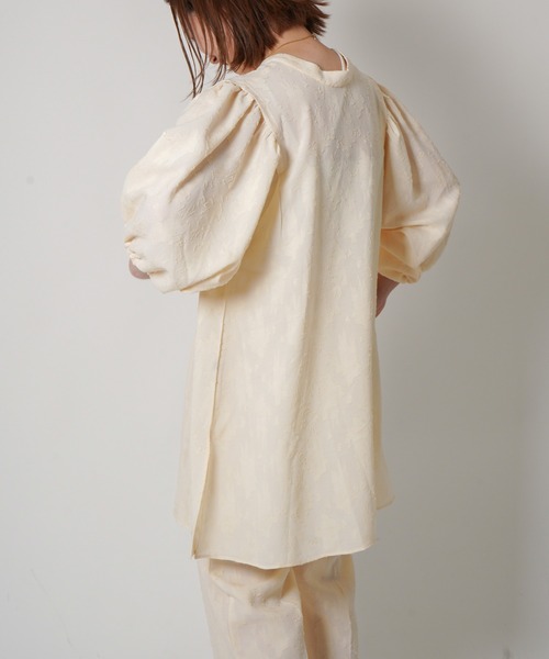 VENCEEXCHANGE（ヴァンスエクスチェンジ）の「ジャカードチュニック（チュニック・レディース・ブルー/ブラック/オフホワイト・M）」の20枚目の写真