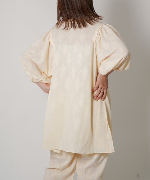 VENCEEXCHANGE（ヴァンスエクスチェンジ）の「ジャカードチュニック（チュニック・レディース・ブルー/ブラック/オフホワイト・M）」の21枚目の写真