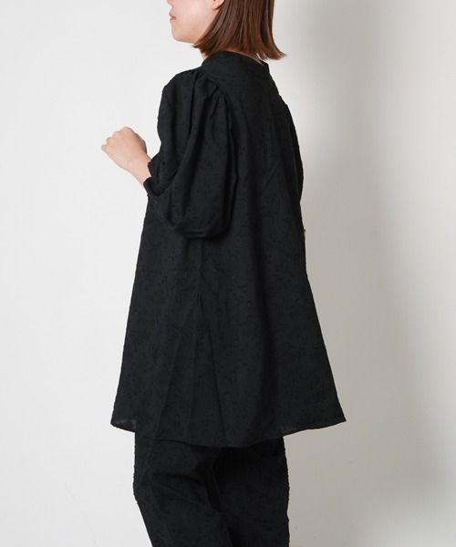 VENCEEXCHANGE（ヴァンスエクスチェンジ）の「ジャカードチュニック（チュニック・レディース・ブルー/ブラック/オフホワイト・M）」の22枚目の写真