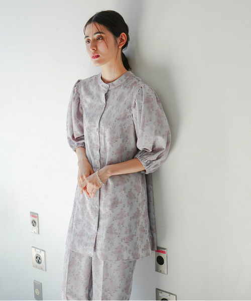 VENCEEXCHANGE（ヴァンスエクスチェンジ）の「ジャカードチュニック（チュニック・レディース・ブルー/ブラック/オフホワイト・M）」の18枚目の写真