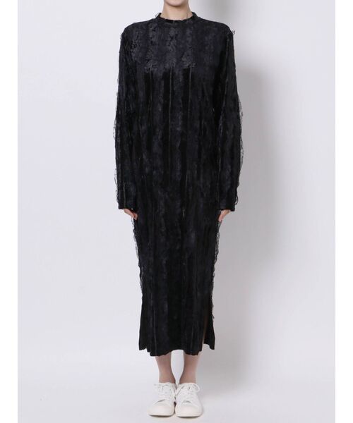 merry jenny（メリージェニー）の「【セットアップ】フリルベロアロングワンピース（ワンピース・レディース・ブラック/ミント/ライトブルー・FREE）」の15枚目の写真