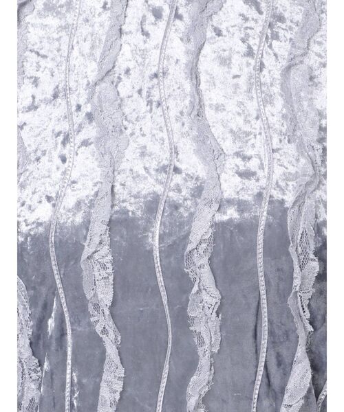 merry jenny（メリージェニー）の「【セットアップ】フリルベロアロングワンピース（ワンピース・レディース・ブラック/ミント/ライトブルー・FREE）」の10枚目の写真