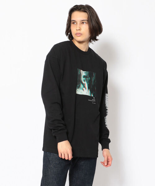 A4A（エーフォーエー）の「A4A(エーフォーエー) FACE LONGSLEEVE T（Tシャツ/カットソー・メンズ・ブラック/ホワイト・FREE）」の2枚目の写真