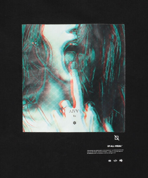 A4A（エーフォーエー）の「A4A(エーフォーエー) FACE LONGSLEEVE T（Tシャツ/カットソー・メンズ・ブラック/ホワイト・FREE）」の6枚目の写真