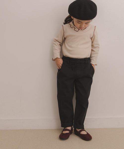 URBAN RESEARCH DOORS（アーバンリサーチドアーズ）の「ピグメントテーパードパンツ(KIDS)（その他パンツ・キッズ・ベージュ系その他/ブラック・105/120/135）」の2枚目の写真